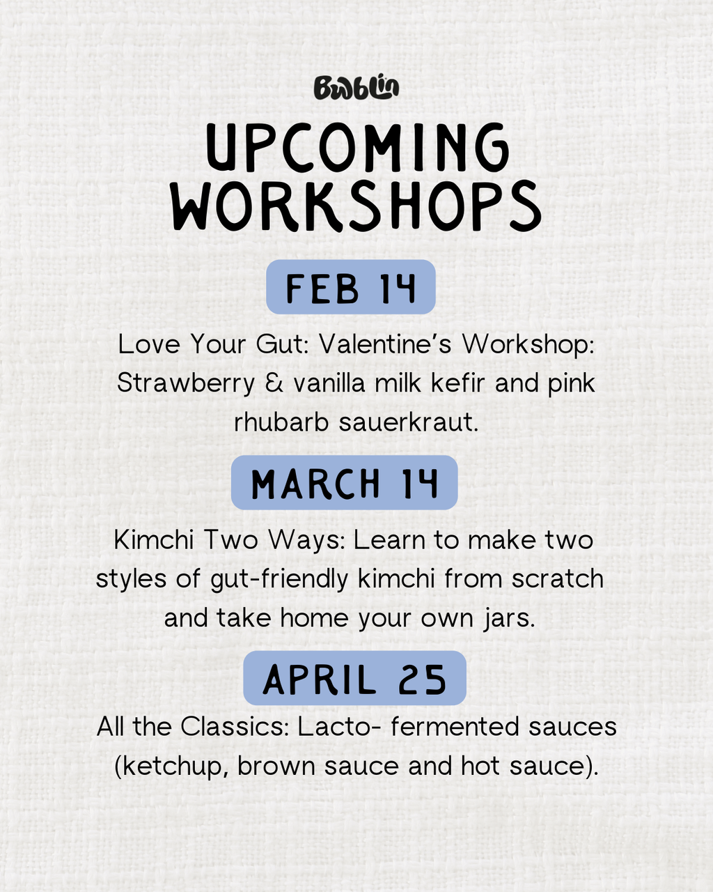 WORKSHOP 3 — APRIL 25
