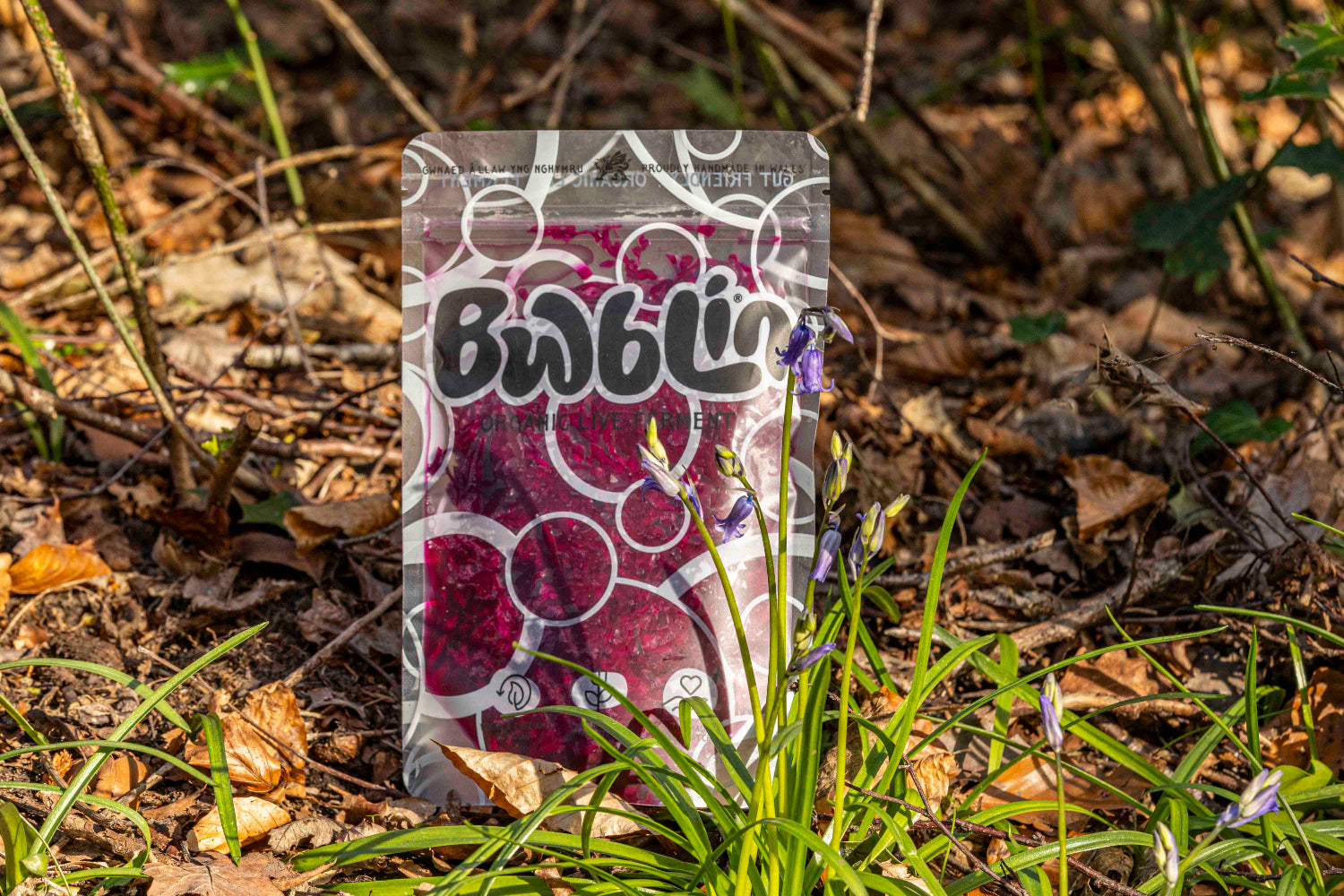 pouch of red cabbage sauerkraut bwblin