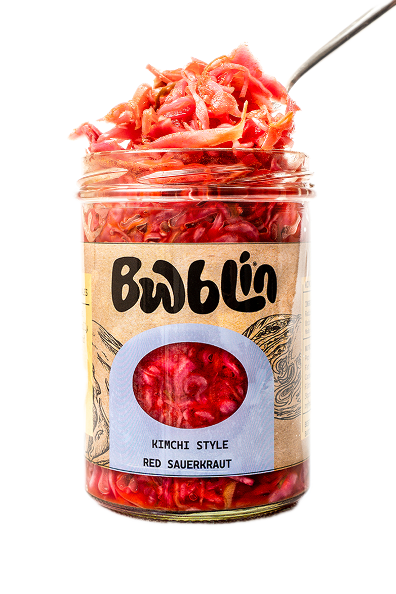 Organic Kimchi-Style Red Cabbage Sauerkraut
