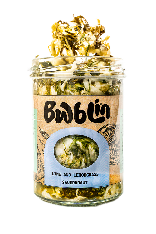 Organic Lime & Lemongrass Sauerkraut