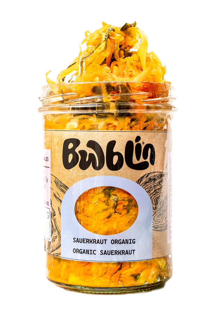 Organic Carrot and Turmeric Sauerkraut