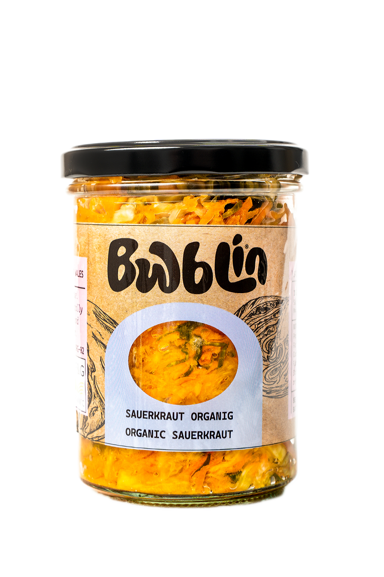 Organic Carrot and Turmeric Sauerkraut