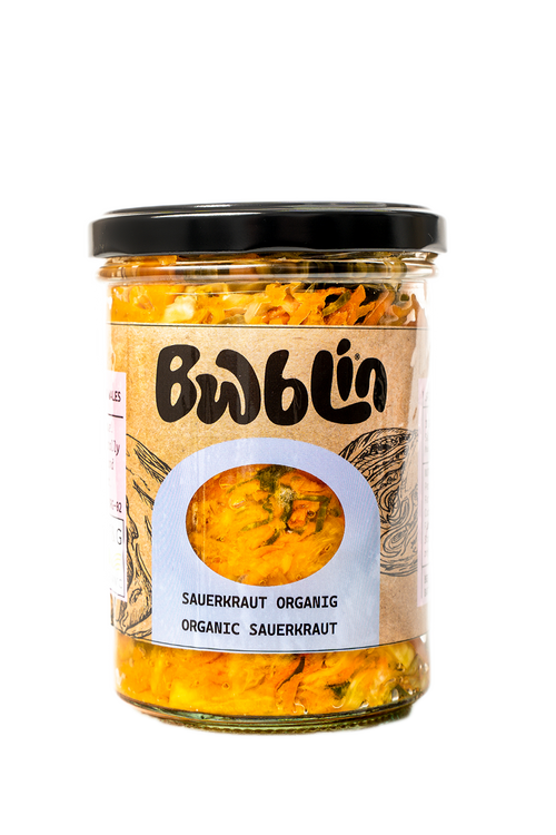 Organic Carrot and Turmeric Sauerkraut